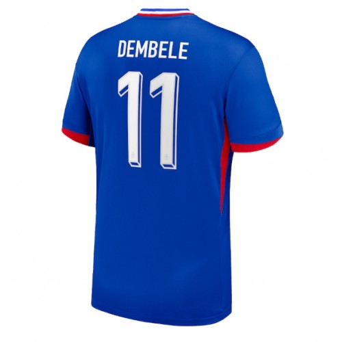 Fotbalové Dres Francie Ousmane Dembele #11 Domácí ME 2024 Krátký Rukáv